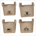 Jute Table Organizer Baskets for Cosmetics and Flowers